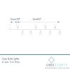 Indoor mini festoon lights with 16 Warm White LEDs on Clear Cable. Battery powered fairy lights with timer