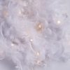 White Feather Garland Lights with Warm White LEDs. Battery or USB Powered Feather Fairy Lights with Timer