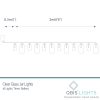16CL-JAR-BAT-WW-TR-2021-Dimensions Retro Glass Jar Fairy Lights. Vintage Warm White String Lights. Clear Glass Jars with Timer