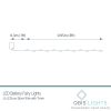 20-LED-BAT-Dimensions 20 Warm White Battery Powered Fairy Lights on Silver Wire. Firefly Lights with Timer