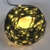 200 Warm White Solar Powered Fairy Lights on Green Wire. Multifunction.
