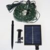200 Warm White Solar Powered Fairy Lights on Green Wire. Multifunction.