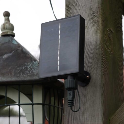 200 Warm White Solar Powered Fairy Lights on Green Wire. Multifunction.