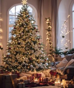 200WWGR-20 200 Warm White LED Fairy Lights on Green Wire. Multifunction, Remote & Timer. Plug in Fairy Lights