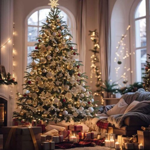 200 Warm White LED Fairy Lights on Green Wire. Multifunction, Remote & Timer. Plug in Fairy Lights