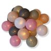 20 Cotton Ball Fairy Lights - USB or Battery Operated LED String Lights with Timer mode (Pink, White, Peach, Grey)