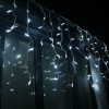 230VICICLEWHWH-01 Professional 3m 100 LED icicle cold white fairy lights and plug - Bundle offer