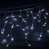 230VICICLEWHWH-03 Professional 3m 100 LED icicle cold white fairy lights and plug - Bundle offer