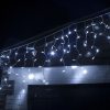 230VICICLEWHWH-04 Professional 3m 100 LED icicle cold white fairy lights and plug - Bundle offer