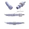 230VICICLEWHWH-05 Professional 3m 100 LED icicle cold white fairy lights and plug - Bundle offer