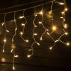 230VICICLEWWWH-02 Professional Connectable Warm White Icicle Random Twinkling Lights - Add On Set (No plug)