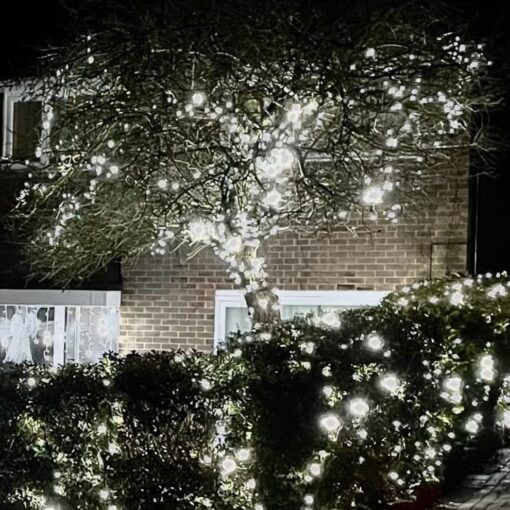 Professional 10m 100 LED string cold white fairy lights and plug kit - Bundle offer