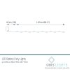 40 Warm White Battery Powered Fairy Lights on Silver Wire. Firefly Lights with Timer