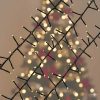 500 Warm White Cluster Lights Twinkle-01 Connectable cluster warm white 500 lights, 10m long, twinkling or static on black wire