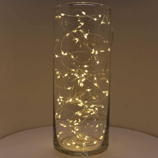 61sFNvVX43L._AC_SL1500_ 100 Warm White Micro Lights with Remote Control, USB Plug, Timer, Multi Function & Dimmer. Fairy String Lights