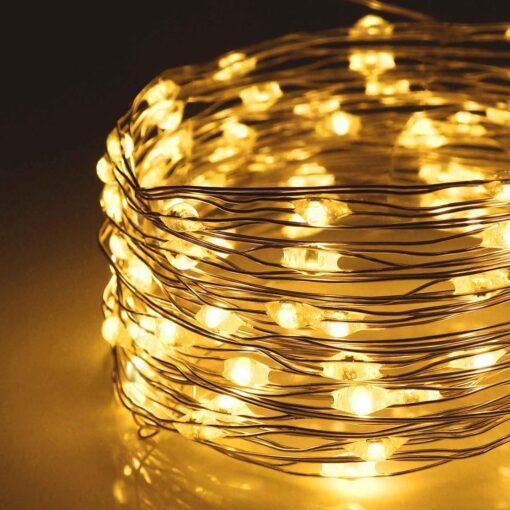 71IL-SY3pYL._AC_SL1500_ 100 Warm White Micro Lights with Remote Control, USB Plug, Timer, Multi Function & Dimmer. Fairy String Lights