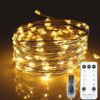 71JFgjKxFsL._AC_SL1500_ 100 Warm White Micro Lights with Remote Control, USB Plug, Timer, Multi Function & Dimmer. Fairy String Lights