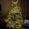 800 warm white twinkle 800 Warm White Twinkling LED String Lights on Green Wire. Plug in Fairy Lights.