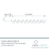 Sunset® Berry Cluster Lights on Black Wire. 40 LEDs, a combination of Red, Orange and Yellow lights. Battery operated Garland Fairy Lights with Timer