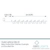 Warm White Berry Cluster Lights on Black Wire. 40 LEDs. Battery operated Garland Fairy Lights with Timer