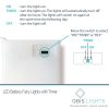 40 Warm White Battery Powered Fairy Lights on Silver Wire. Firefly Lights with Timer