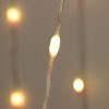 320 RGB Curtain Lights on Silver Wire. Plug in Fairy Lights with Remote.