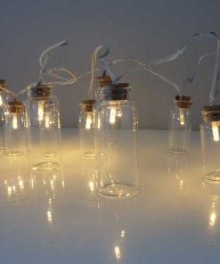 IMG_0915small Retro Glass Jar Fairy Lights. Vintage Warm White String Lights. Clear Glass Jars with Timer