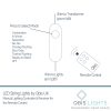 100 Sunset® Micro Lights, Multi Function Fairy String Lights in red, orange & yellow. With remote control.