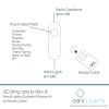 M100STR-5V-WW-SL-Controller 100 Warm White LED Fairy Lights on Silver Wire. Remote, Dimmer, Timer & Multifunction. Plug in String Lights