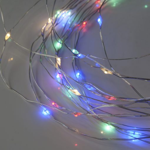 100 Multicolour Micro Lights with Remote Control, USB Plug, Timer, Multi Function & Dimmer. Fairy String Lights