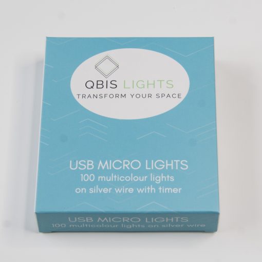 100 Multicolour Micro Lights with Remote Control, USB Plug, Timer, Multi Function & Dimmer. Fairy String Lights