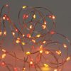 100 Sunset® Micro Lights with Remote Control, USB Plug, Timer, Multi Function & Dimmer. Fairy String Lights in yellow, amber/ orange and red