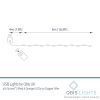 M100STR-USB-SS2-CP-Dimensions 100 Sunset®2 Micro Lights with Remote Control, USB Plug, Timer, Multi Function & Dimmer. Fairy String Lights in red & amber/ orange