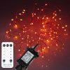 100 Sunset®2 Micro Lights, Multi Function Fairy String Lights in red & orange. With remote control.