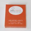 M100STR-USB-SS2-CP_4436 100 Sunset®2 Micro Lights with Remote Control, USB Plug, Timer, Multi Function & Dimmer. Fairy String Lights in red & amber/ orange