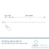 200 Warm White LED Fairy Lights on Silver Wire. Multifunction, Remote & Timer. Plug in Fairy Lights