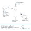 200 Warm White LED Fairy Lights on Green Wire. Multifunction, Remote & Timer. Plug in Fairy Lights