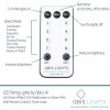 200 Warm White LED Fairy Lights on Green Wire. Multifunction, Remote & Timer. Plug in Fairy Lights