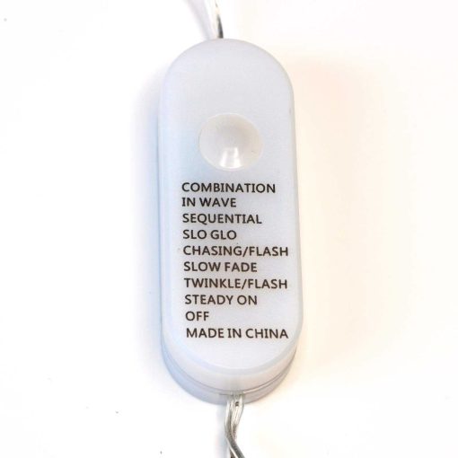 200 Warm White LED Fairy Lights on Green Wire. Multifunction, Remote & Timer. Plug in Fairy Lights