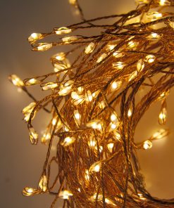 M240CLU-5V-WW-CP10 240 Warm White Cluster LEDs on Copper wire. Plug in Garland fairy lights - available mid Nov
