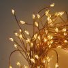 240 Warm White Cluster LEDs on Copper wire. Plug in Garland fairy lights - available mid Nov