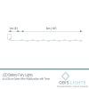 30 Warm White Battery Powered Fairy Lights on Green Wire. Multifunction with 6 hour timer