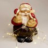 30 Warm White Battery Powered Fairy Lights on Silver Wire. Firefly Lights with Timer
