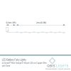 M40-STR-BAT-SS-CP-Dimensions 40 Sunset® Battery Powered Fairy Lights on Copper Wire. Red, Orange/Amber & Yellow Firefly Lights with Timer