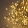 Premium LED Cluster Lights. 400 Warm White LEDs on Silver wire Plug-in available mid Nov 2026