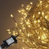 Premium LED Cluster Lights. 400 Warm White LEDs on Silver wire Plug-in available mid Nov 2026