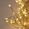 Premium LED Cluster Lights. 400 Warm White LEDs on Silver wire Plug-in available mid Nov 2026