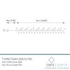 400 Warm White Twinkle/ Static Cluster Plug-in lights on Copper wire with 6 hour timer option
