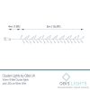 M400CLU-Dimensions-I Premium LED Cluster Lights. 400 Warm White LEDs on Copper wire - available mid Nov