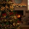 400 Warm White Twinkle/ Static Cluster Plug-in lights on Copper wire with 6 hour timer option